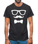 Glasses Moustache Bowtie Mens T-Shirt