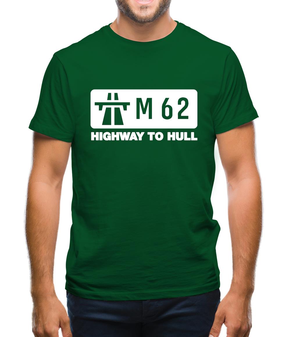 M62 Highway to Hull Mens T-Shirt