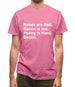 Roses Are Red, Bacon Is Too, Poetry Is Hard, Bacon. Mens T-Shirt