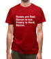 Roses Are Red, Bacon Is Too, Poetry Is Hard, Bacon. Mens T-Shirt