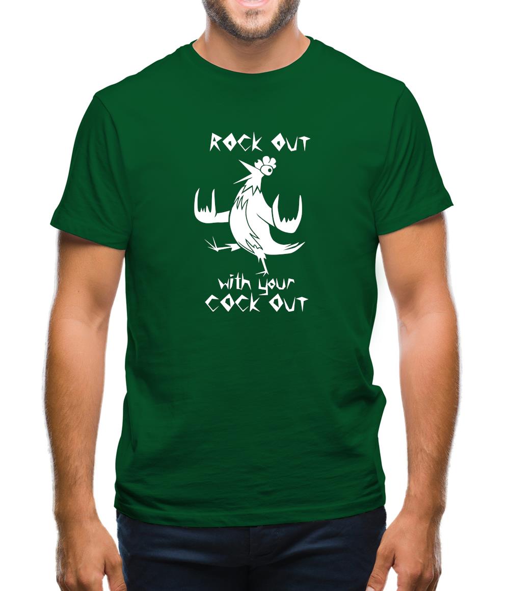 Rock out with your cock out Mens T-Shirt