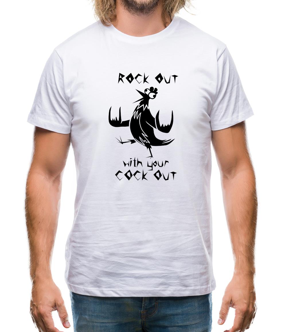 Rock out with your cock out Mens T-Shirt