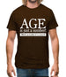 age is just a number- actually its a word Mens T-Shirt