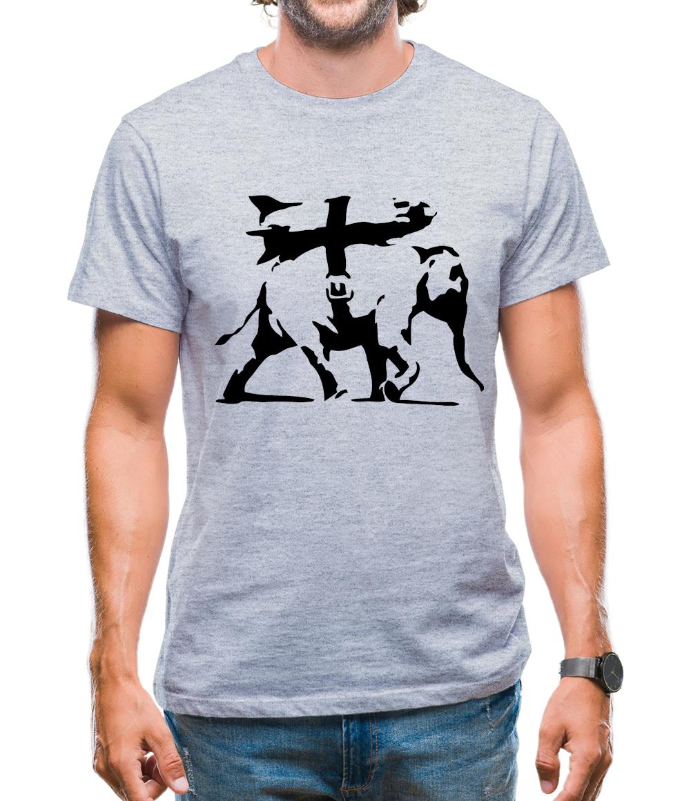 Banksy - Bomb Elephant Mens T-Shirt