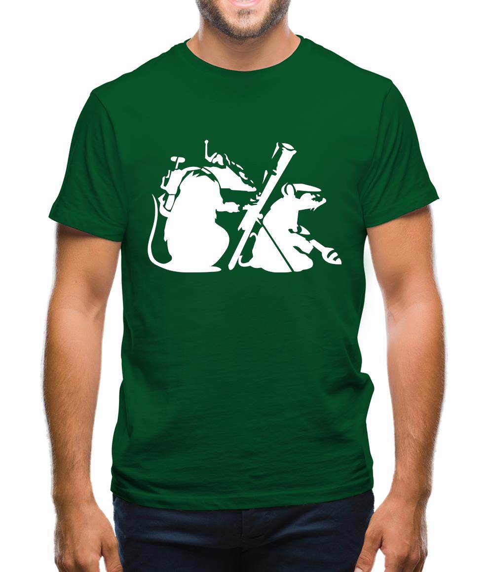 Banksy - guerilla rats Mens T-Shirt