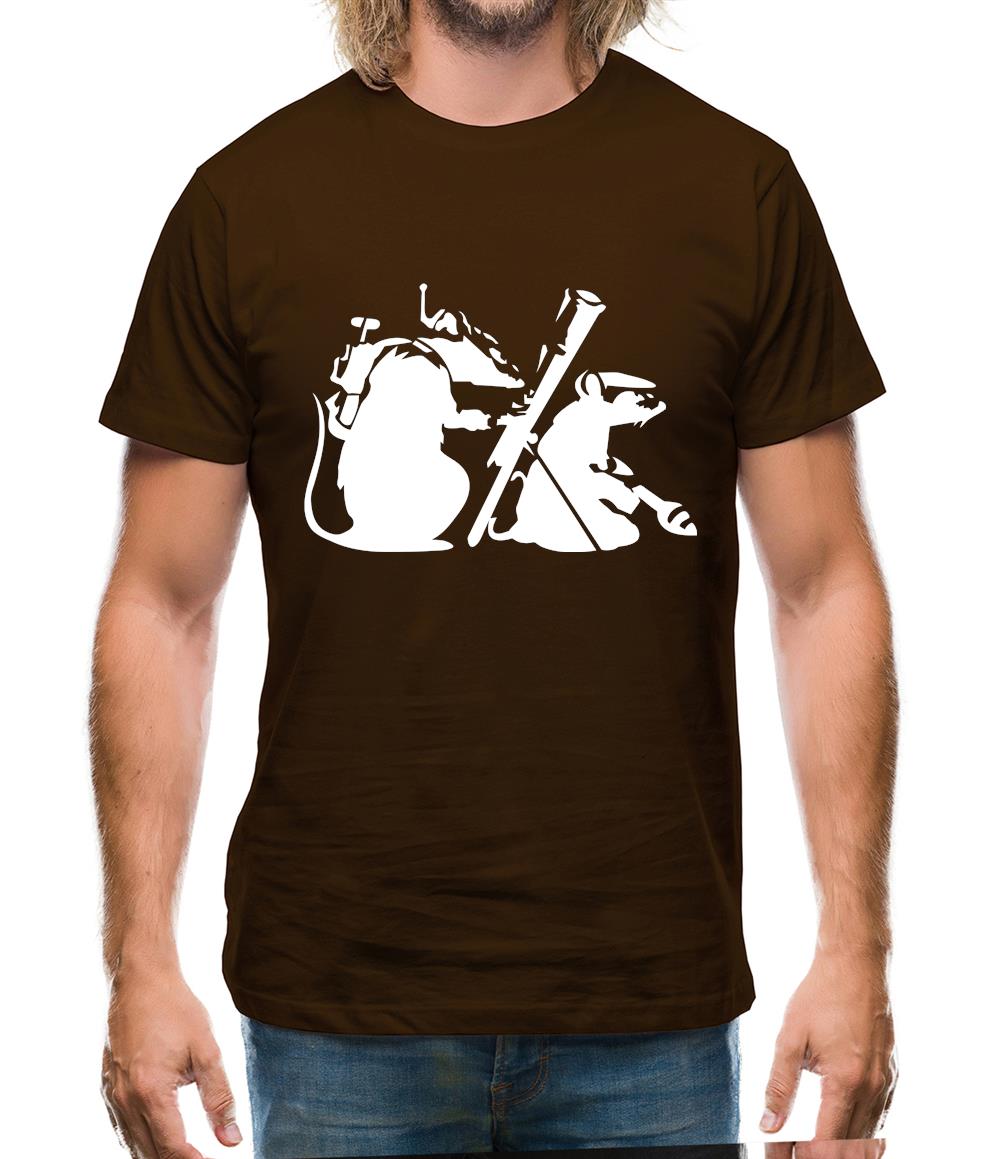 Banksy - guerilla rats Mens T-Shirt