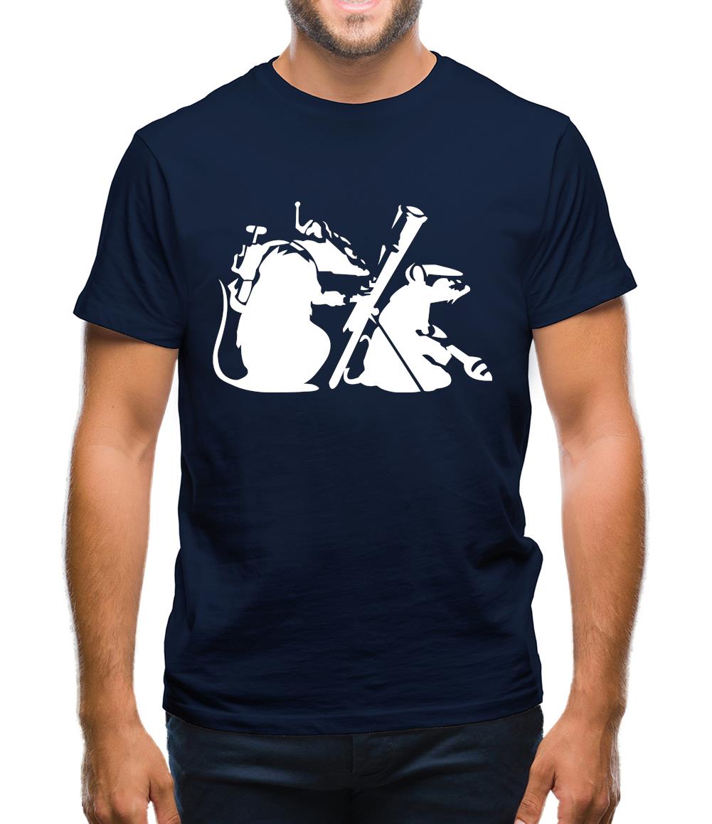 Banksy - guerilla rats Mens T-Shirt