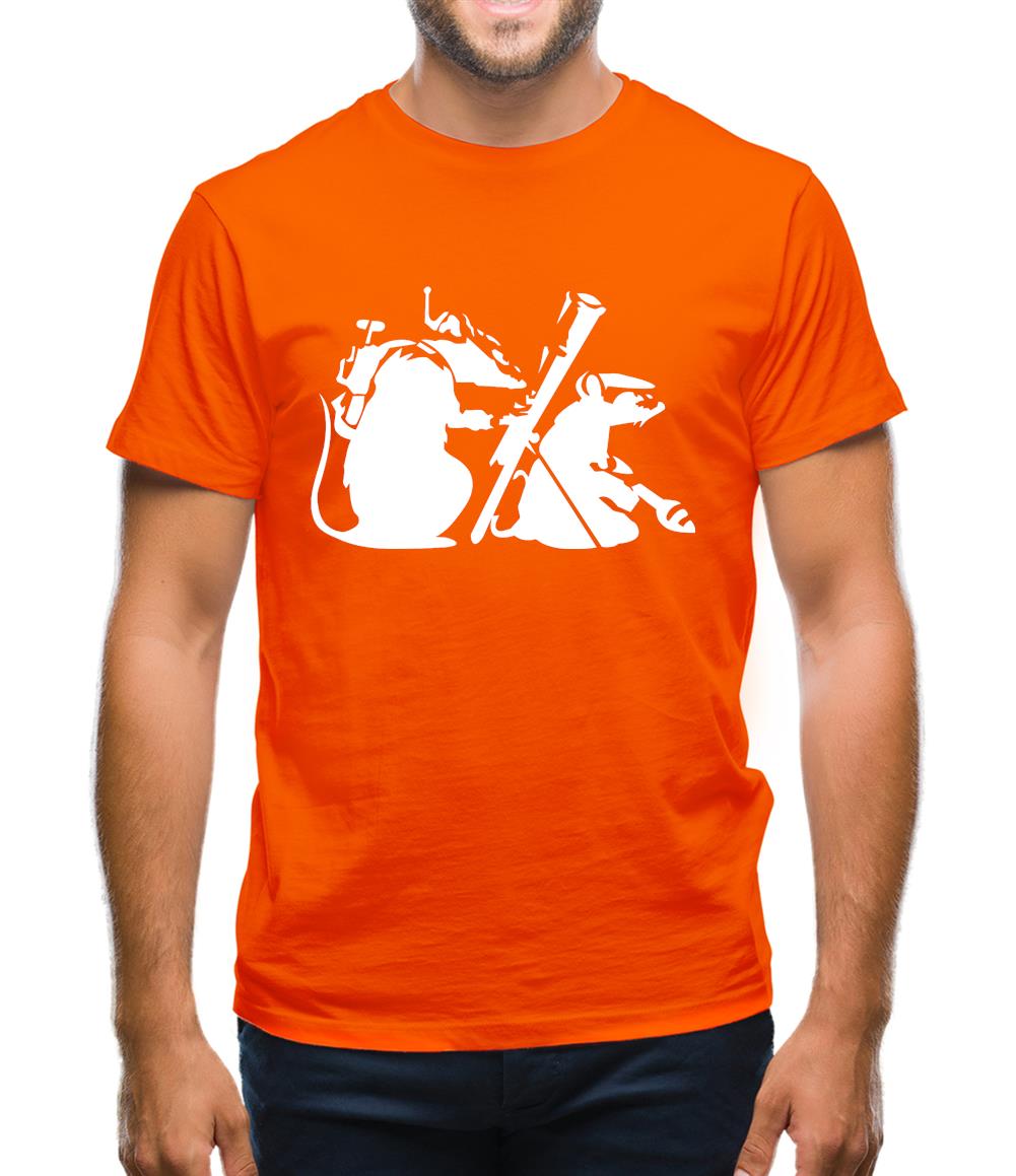 Banksy - guerilla rats Mens T-Shirt