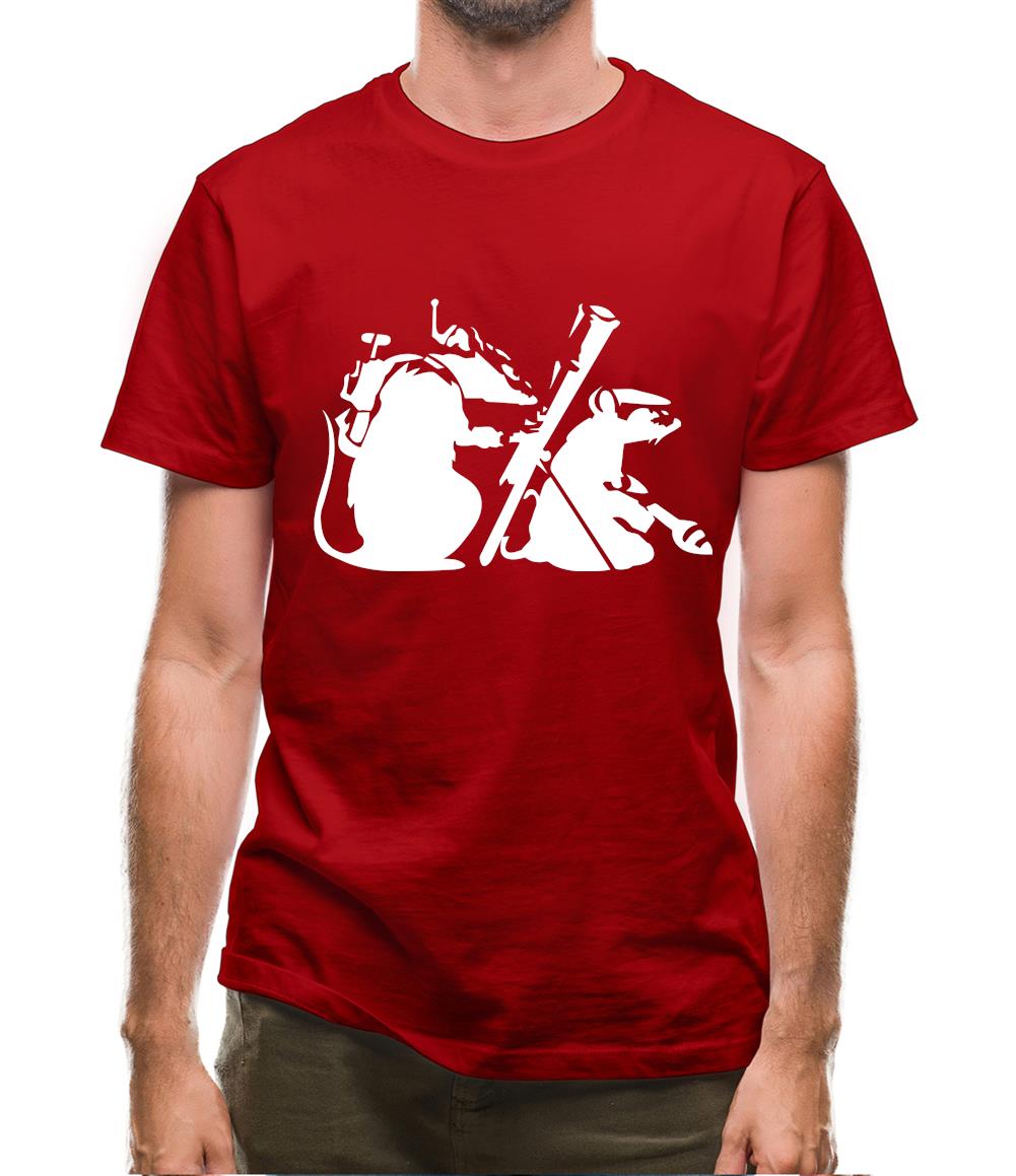 Banksy - guerilla rats Mens T-Shirt