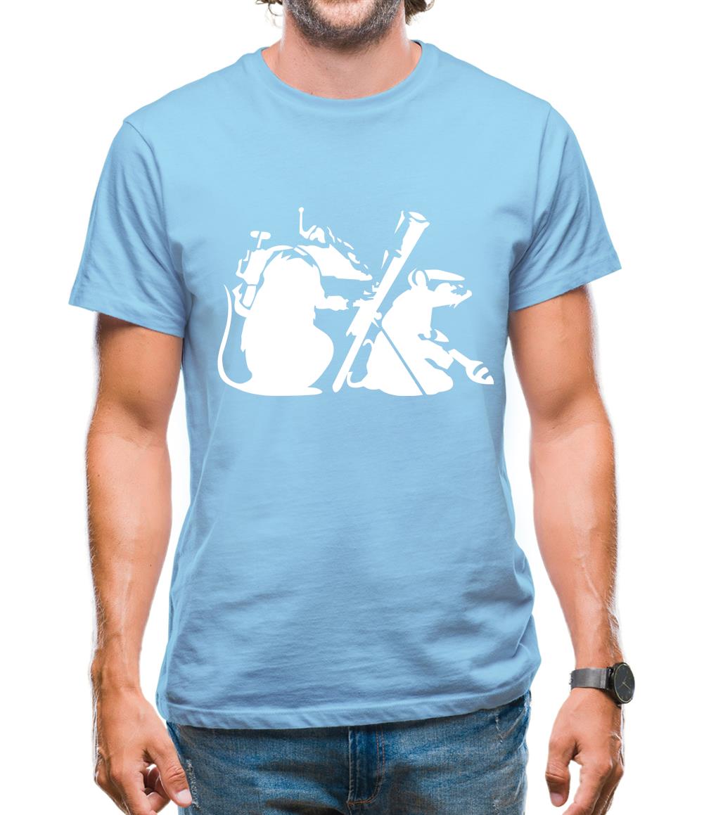 Banksy - guerilla rats Mens T-Shirt