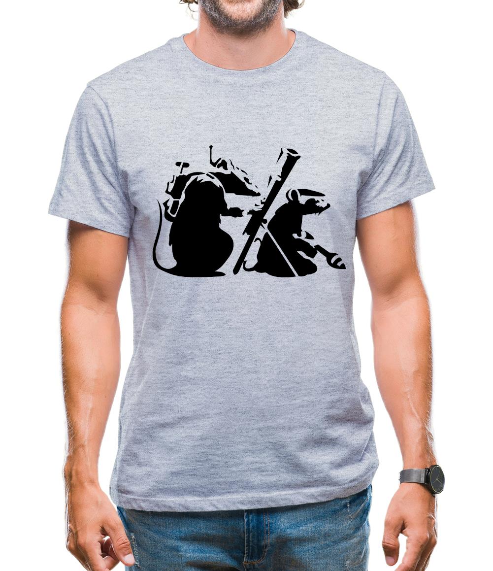 Banksy - guerilla rats Mens T-Shirt