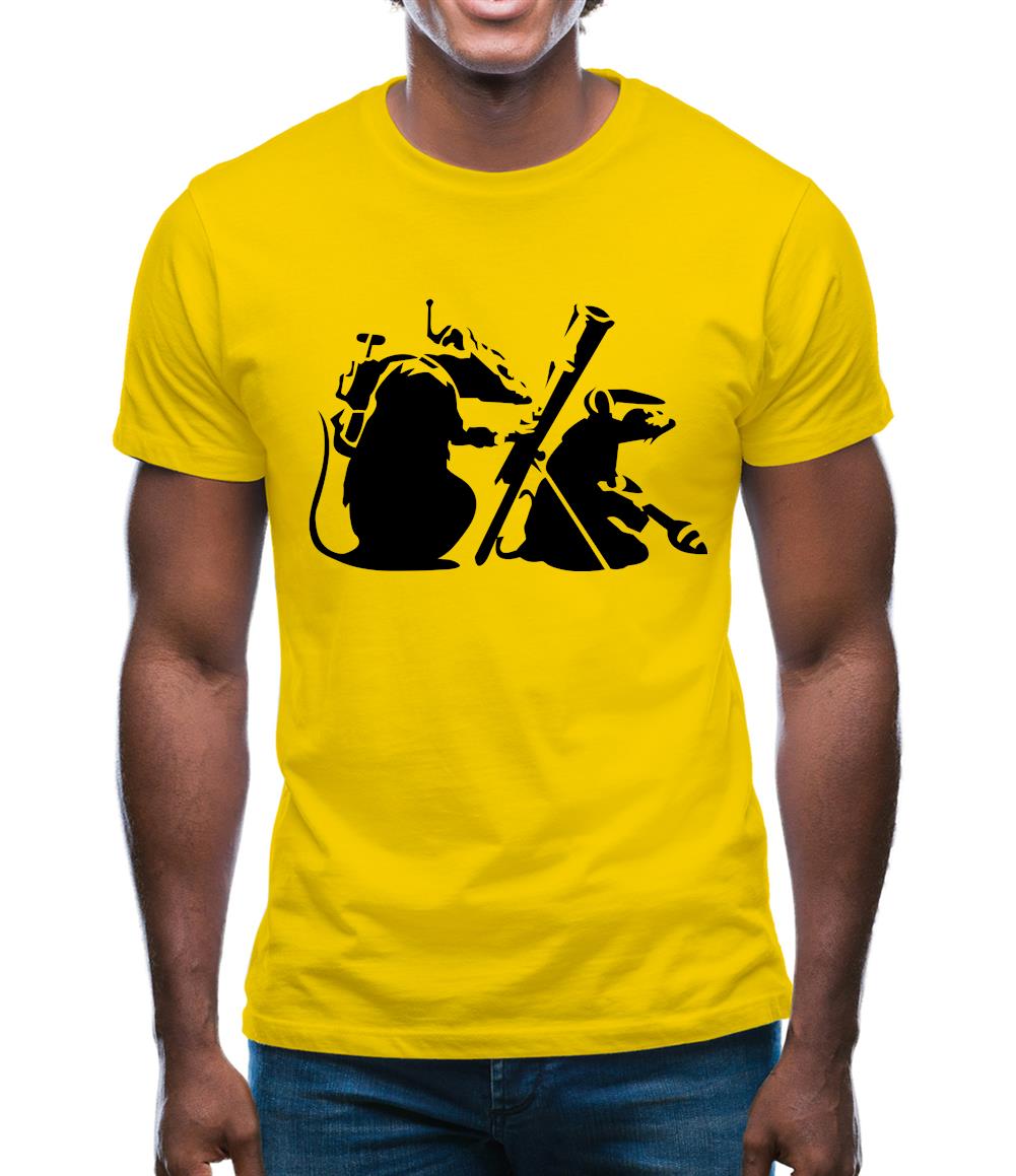 Banksy - guerilla rats Mens T-Shirt