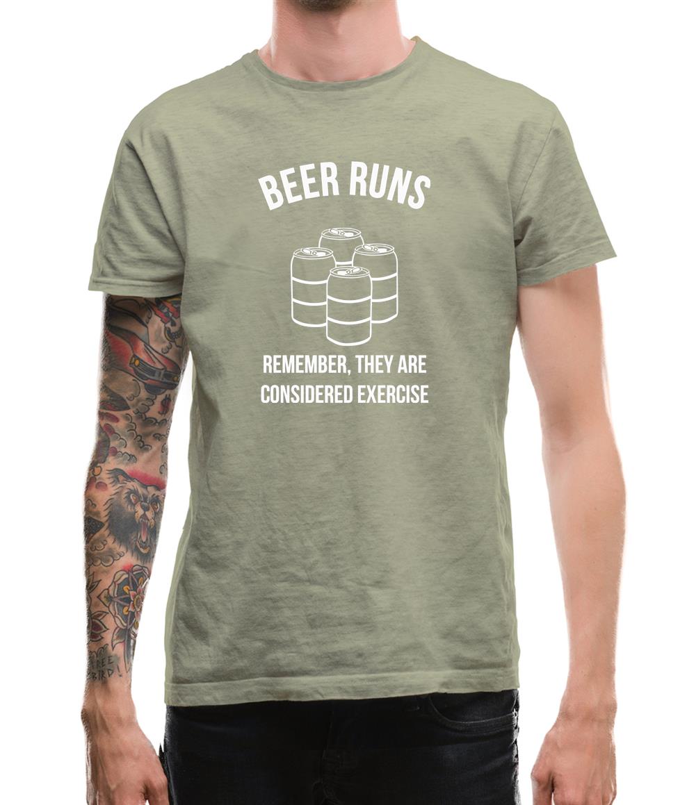 beer runs remember they are considered excercise Mens T-Shirt
