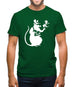 Banksy Listening Rat Mens T-Shirt
