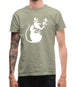 Banksy Listening Rat Mens T-Shirt