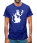 Banksy Listening Rat Mens T-Shirt