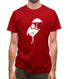 Banksy Flying Rat Mens T-Shirt