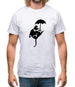 Banksy Flying Rat Mens T-Shirt