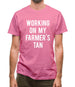 Working On My Farmer's Tan Mens T-Shirt