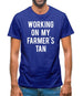 Working On My Farmer's Tan Mens T-Shirt