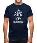 Keep Calm And Eat Bacon Mens T-Shirt