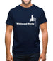 White and Nerdy Mens T-Shirt
