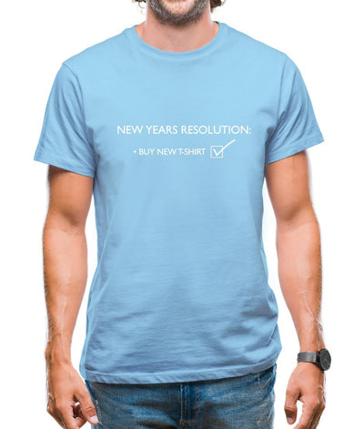 New years resolution: buy new t-shirt Mens T-Shirt