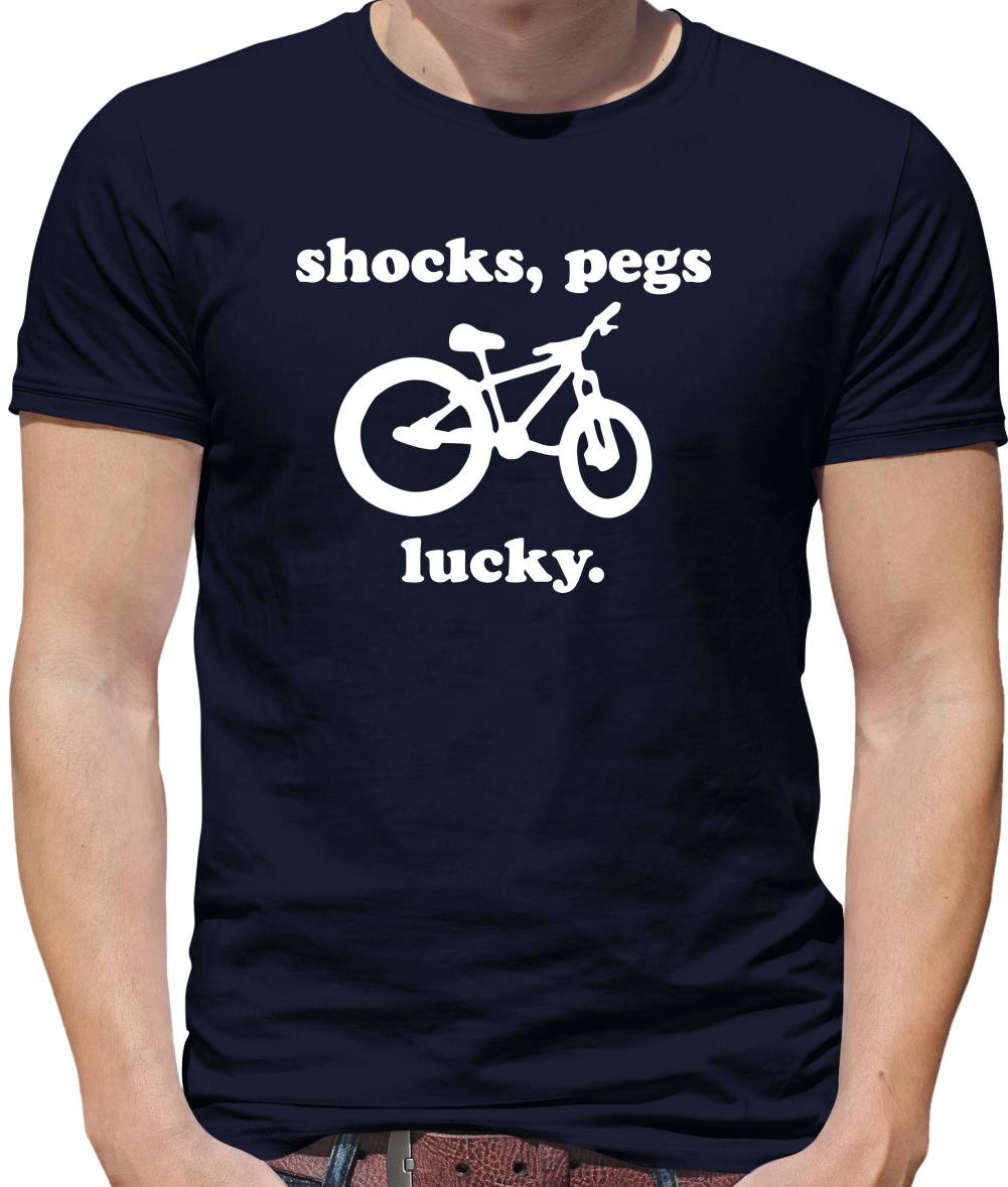 Shocks, Pegs, Lucky. Mens T-Shirt