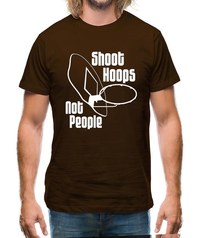 Shoot hoops not people Mens T-Shirt