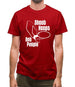 Shoot hoops not people Mens T-Shirt