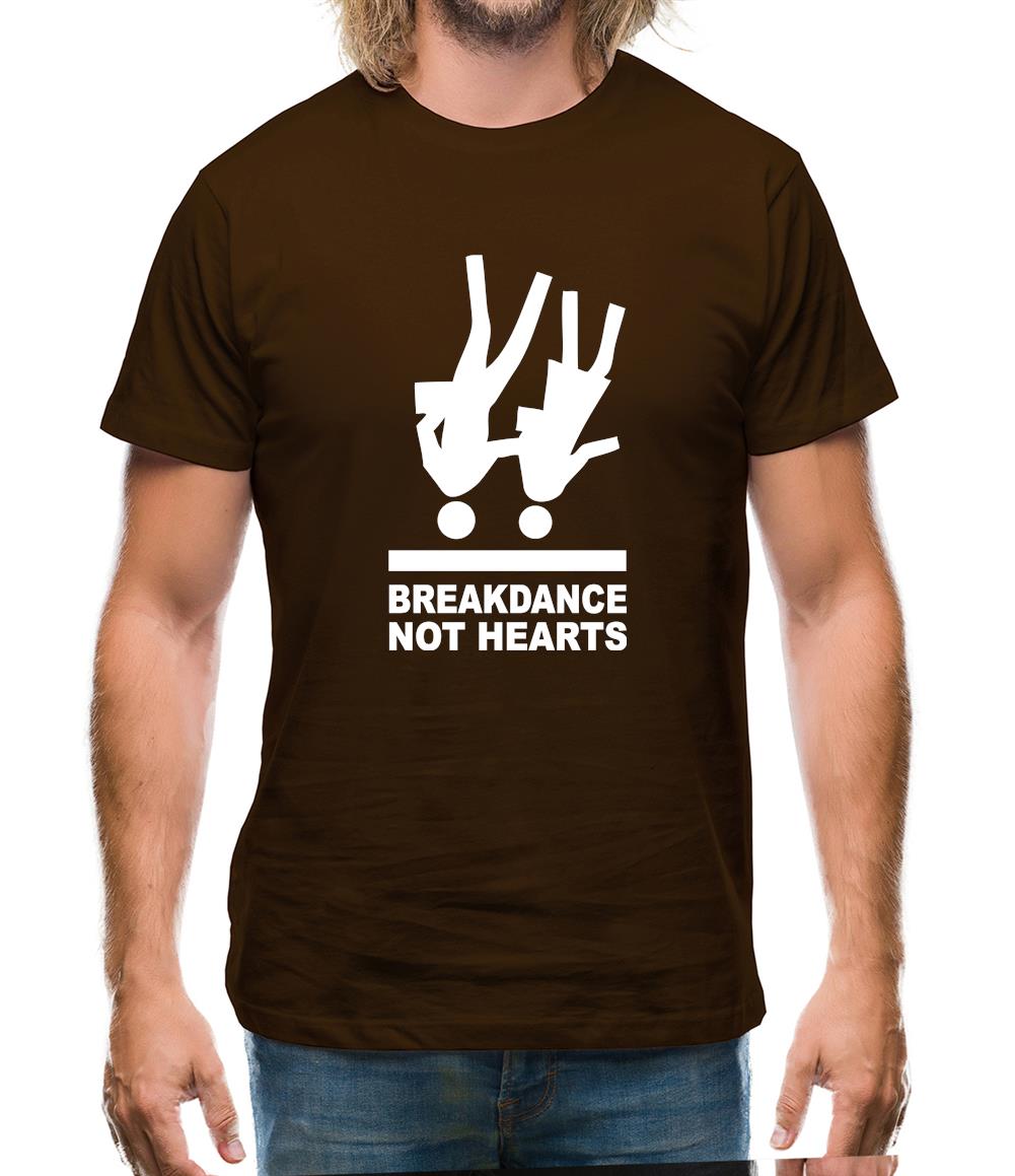 Breakdance, Not Hearts Mens T-Shirt