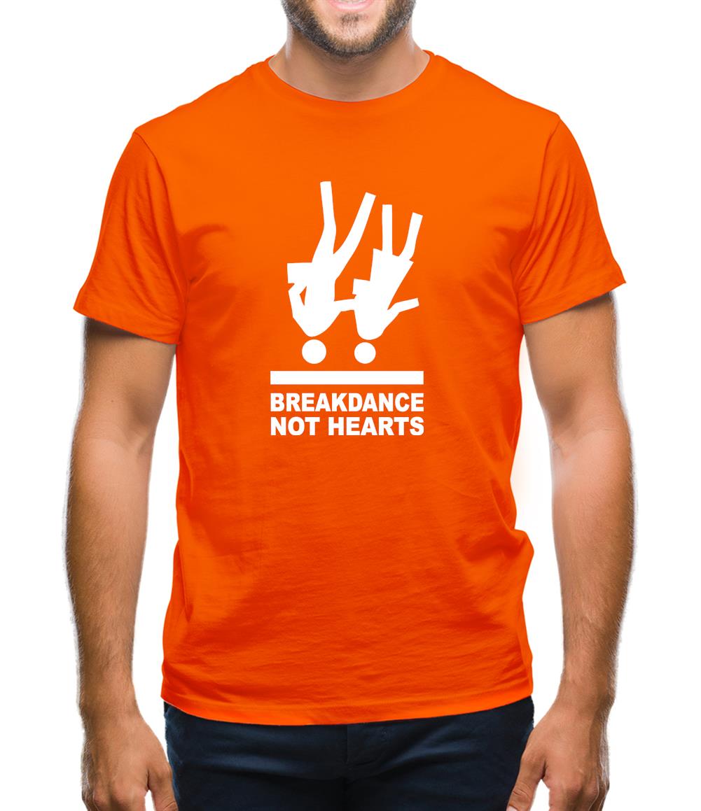 Breakdance, Not Hearts Mens T-Shirt