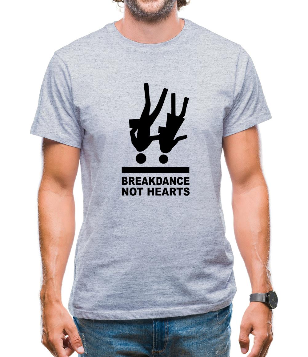 Breakdance, Not Hearts Mens T-Shirt