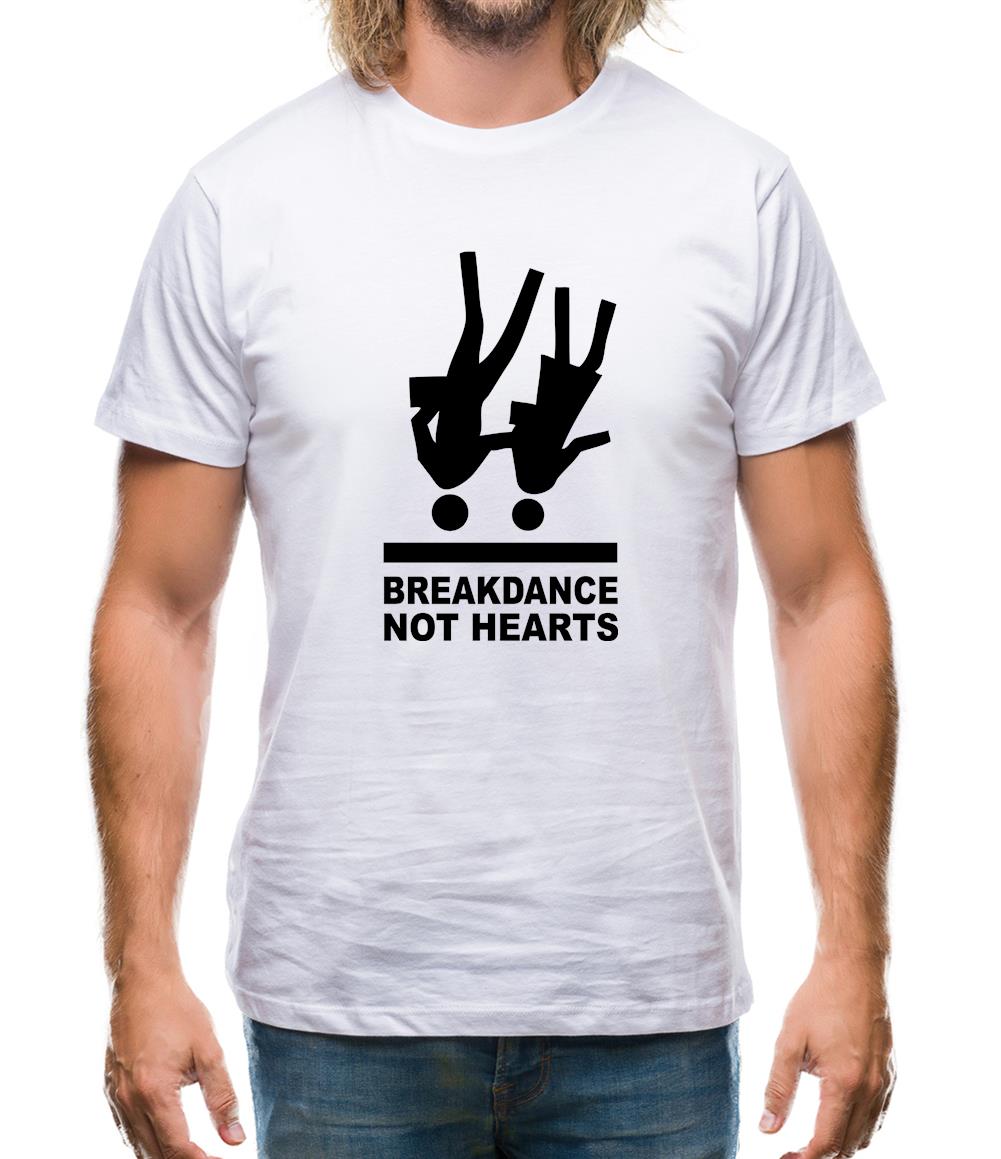Breakdance, Not Hearts Mens T-Shirt