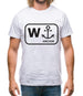 W Anchor Mens T-Shirt