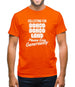 Collecting for Bongo Bongo Land Please Give Generously Mens T-Shirt