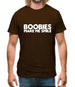 Boobies Make Me Smile Mens T-Shirt