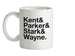 Kent Parker Stark Wayne Ceramic Mug