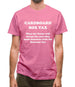 Cardboard Box Tax Mens T-Shirt