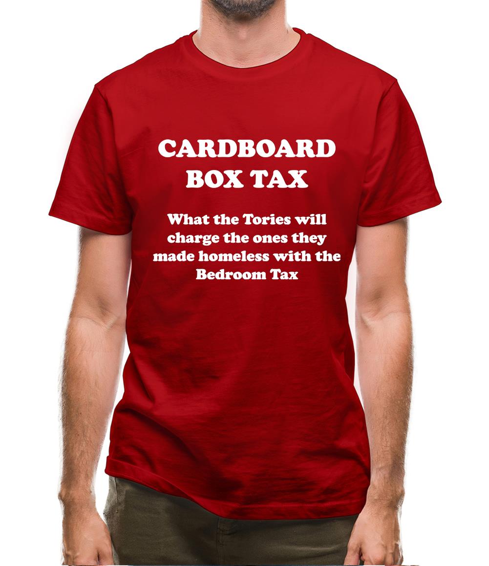 Cardboard Box Tax Mens T-Shirt
