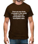 There are two kinds of people in the world: those that can extrapolate from incomplete data. Mens T-Shirt