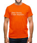 Dear Santa, I can explain.... Mens T-Shirt