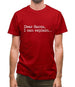 Dear Santa, I can explain.... Mens T-Shirt