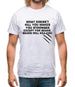 What Doesn't Kill You Makes You Stronger. Except For Bears. Bears Will Kill You. Mens T-Shirt