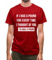 If I had a pound for every time i thought  of you, I'd have a pound Mens T-Shirt