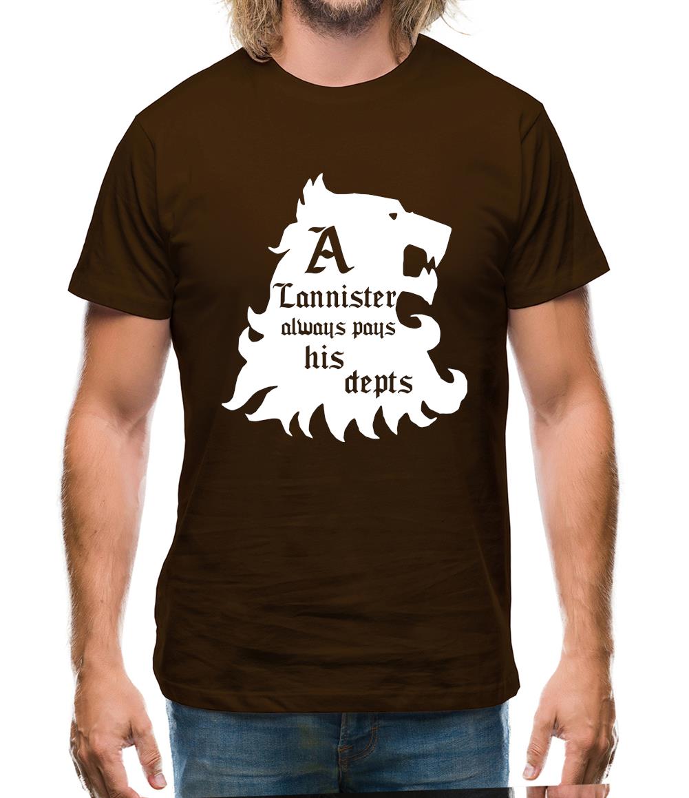 Game Of Thrones - A Lannister Always Pays His Depts Mens T-Shirt