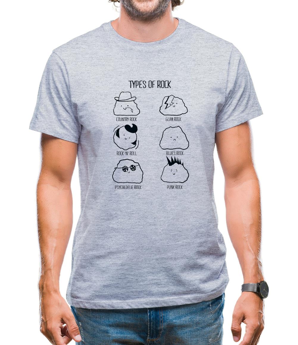 Types Of Rock Mens T-Shirt
