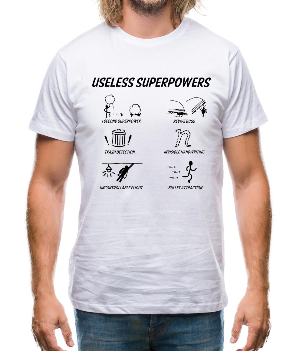 Useless Superpowers Mens T-Shirt