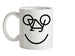 Bicycle Face Ceramic Mug