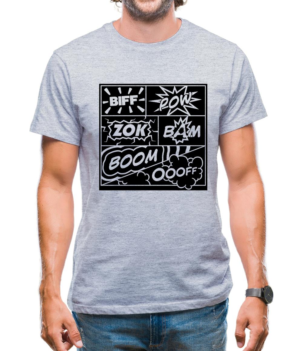 Biff Pow Bam Mens T-Shirt